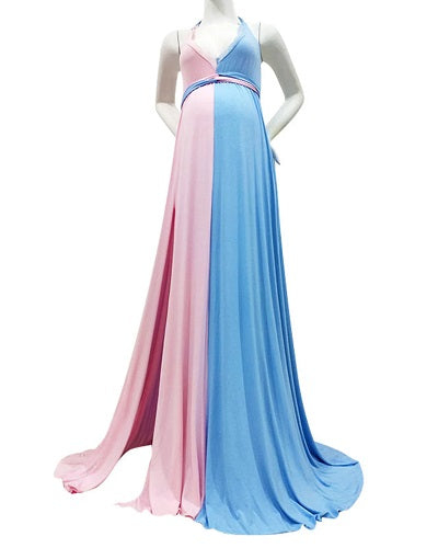 G1490, Multi Color Slit Cut Trail Gown, Size: All, Color: All