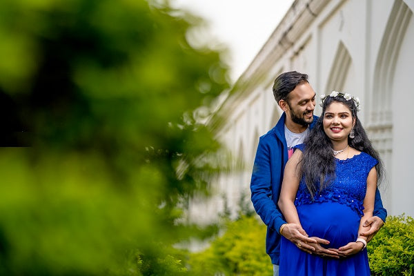 G300, Royal Blue Long Trail Maternity Shoot Baby Shower Gown Size: All, Color: All