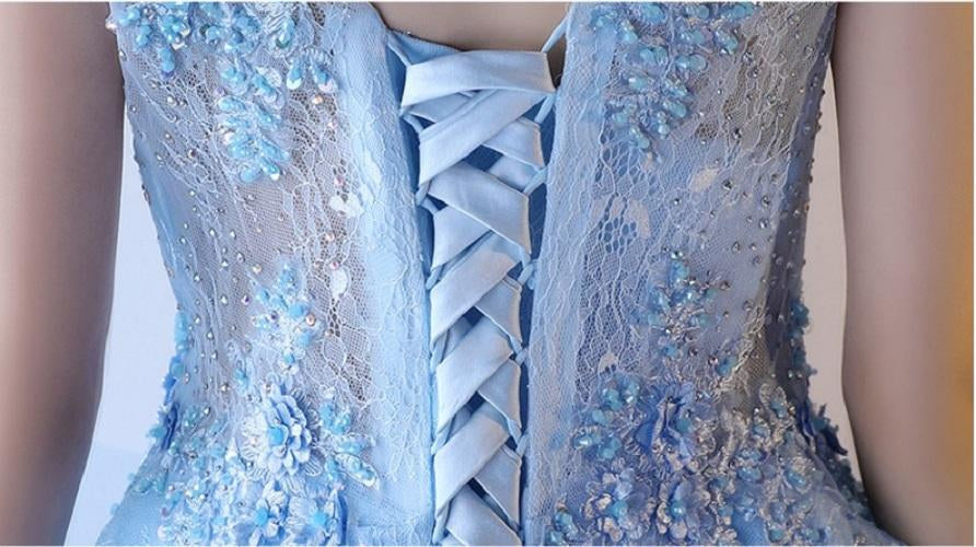 G88, Sweet Sky Blue Ball Gown, Size (XS-30 to XL-40)