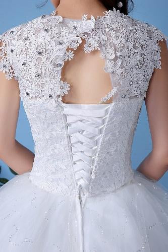 W154, White Ball Gown, Size (XS-30 to XXL-44)