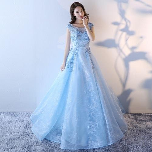 G88, Sweet Sky Blue Ball Gown, Size (XS-30 to XL-40)