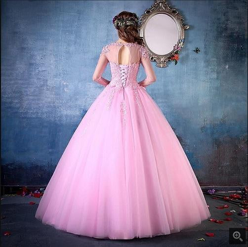 G149, Pink Victoria Ball Gown (Engagement Gown), Size (XS-30 to L-36)