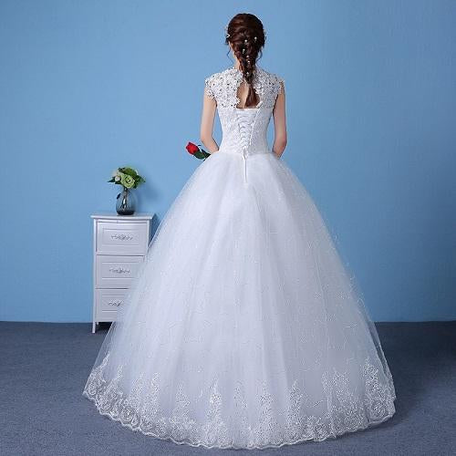 W154, White Ball Gown, Size (XS-30 to XXL-44)