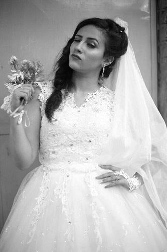 W154, White Ball Gown, Size (XS-30 to XXL-44)