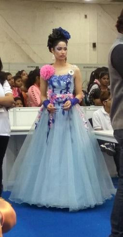 G167, Light Blue Ball Gown, Size (XS-30 toL-38)