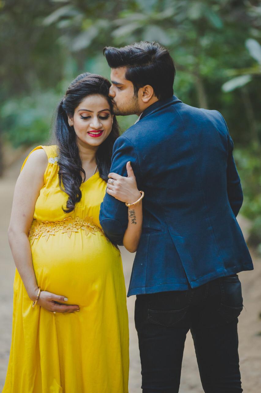 G178, Yellow Maternity Shoot Trail Baby Shower Gown, Size: All, Color: All