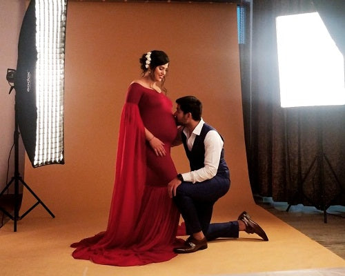 G181, Wine Long Sleeves Trail Gown, Size: All, Color: All