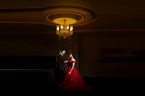 G123, Luxury Wine Puffy Cloud Trail Big Ball Gown, Size: All, Color: All