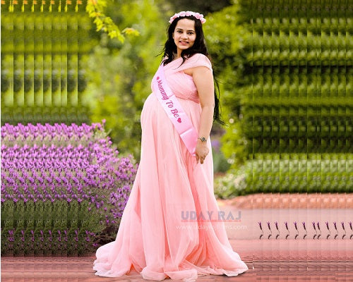 G22, Pink Maternity Shoot Gown, Size: All, Color: All