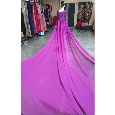 G31, Purple maternity long Trail Lycra Fit Gown, Size: All, Color: All