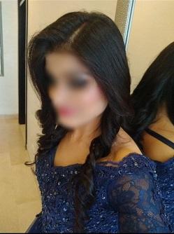 G145, Navy Blue Semi off shoulder Ball Gown, Size (XS-30 to XL-36)