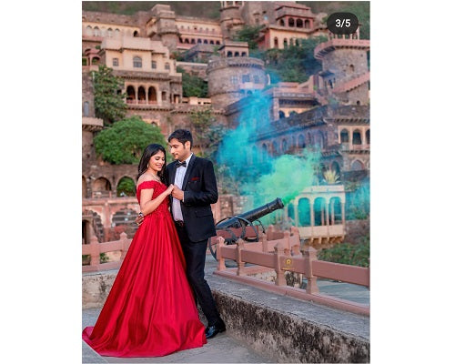 G130, Wine Satin Off Shoulder Trail Ball gown, Size: All, Color: All