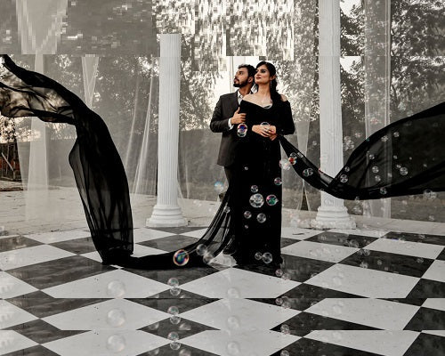 G206, Black Maternity Shoot Trail Baby Shower Gown, Size: All, Color: All