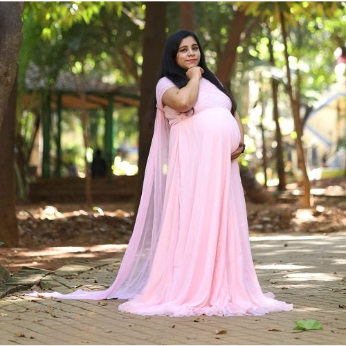 G22, Pink Maternity Shoot Gown, Size: All, Color: All