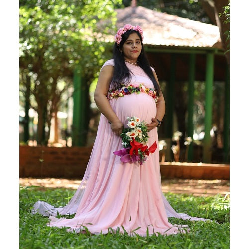 G22, Pink Maternity Shoot Gown, Size: All, Color: All