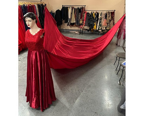 G350, Wine satin Maternity Shoot Gown, Size: All, Color: All