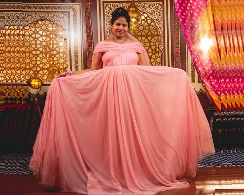 G22, Pink Maternity Shoot Gown, Size: All, Color: All
