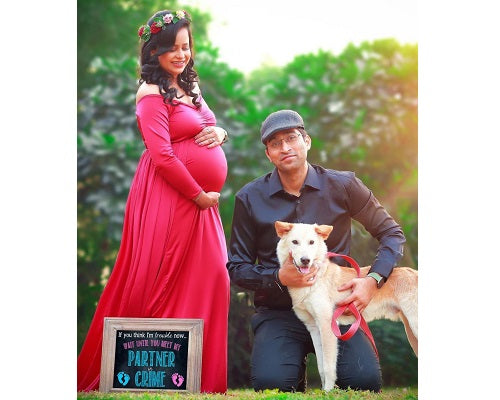 G44 ,Wine Maternity shoot Baby Shower Lycra Body Fit Gown, Size: All, Color: All