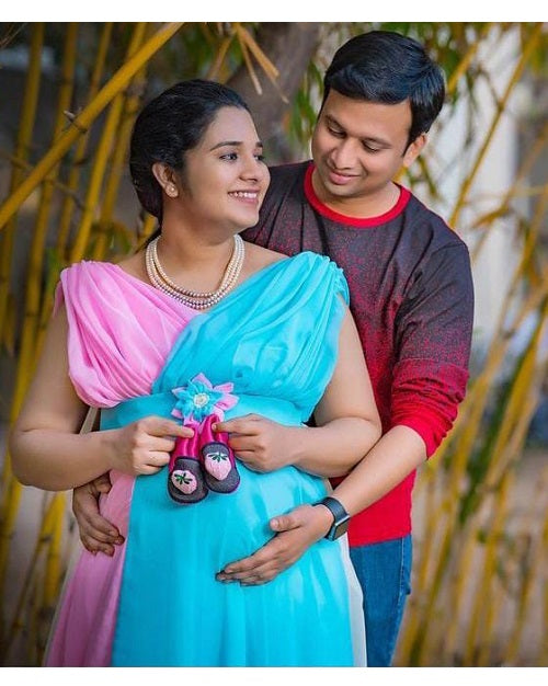 G349, Multi Colour Maternity Shoot Trail Gown, Size: All, Color: All