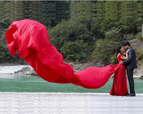 G350, Wine satin Maternity Shoot Gown, Size: All, Color: All