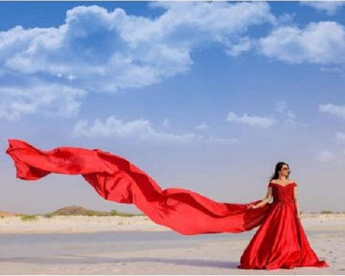 G130, Wine Satin Off Shoulder Trail Ball gown, Size: All, Color: All