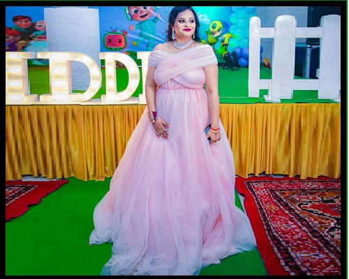 G22, Pink Maternity Shoot Gown, Size: All, Color: All