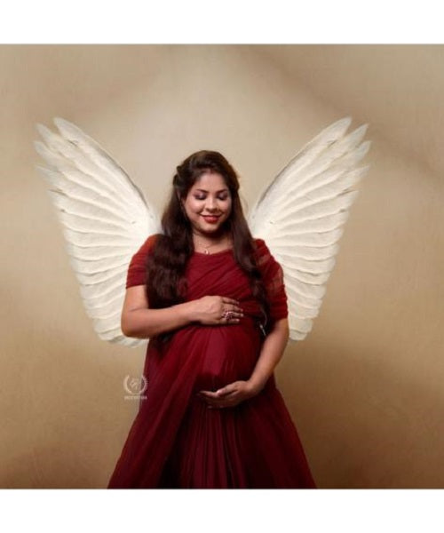 G422, Dark Wine Maternity Shoot Gown, Size: All, Color: All