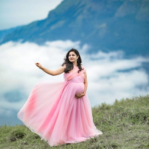 G22, Pink Maternity Shoot Gown, Size: All, Color: All