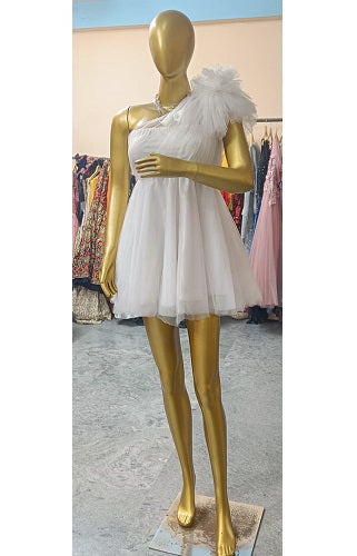 W719, White short dress Size: All, Color: All