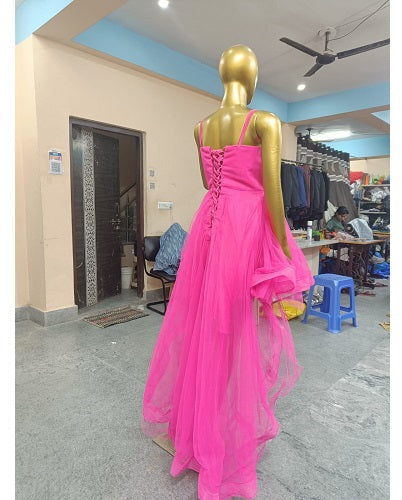 G440, Pink Short Front Trail Ball Gown, Size: All, Color: All