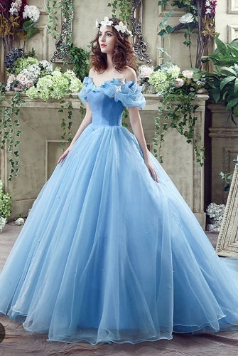 Evening gown blue colour best sale