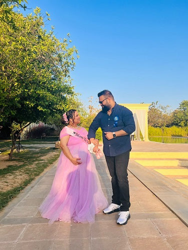 G522, Lavender Maternity Shoot Gown, Size: All, Color: All