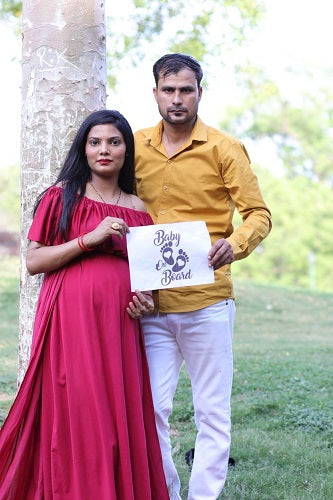 G42, Long Off Shoulder Wine Maternity shoot Baby Shower Lycra Body Fit Gown, Size: All, Color: All