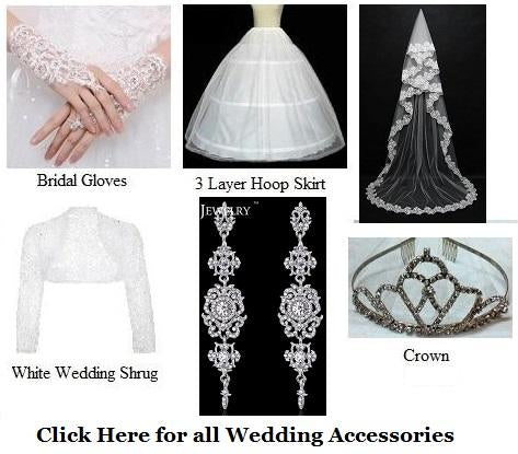 W154, White Ball Gown, Size (XS-30 to XXL-44)