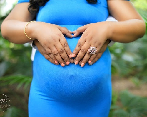 G46,Blue Maternity Shoot Trail Baby Shower Lycra Fit Gown, Size: All,Color: All