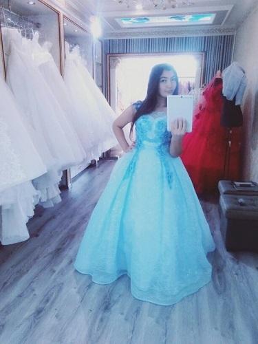 G88, Sweet Sky Blue Ball Gown, Size (XS-30 to XL-40)