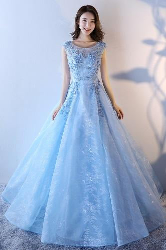 G88, Sweet Sky Blue Ball Gown, Size (XS-30 to XL-40)