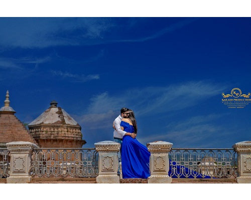 G300, Royal Blue Long Trail Prewedding Shoot Gown, Size: All, Color: All