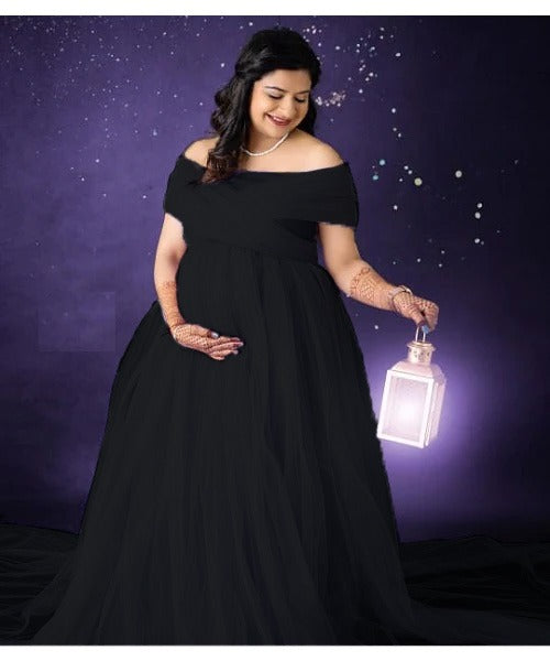 G32, Black Maternity Shoot Gown, Size: All, Color: All