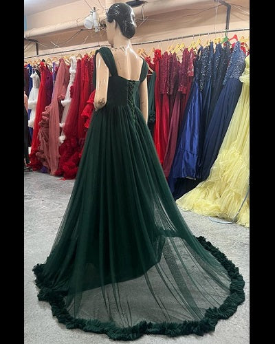 Dark Green Short and Long Formal Dresses, Custom Prom Dresses - STACEES