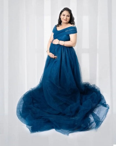 G1022, Navy Blue Shoot Gown, Size: All, Color: All