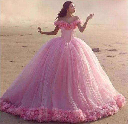 G849, Pink Victoria Big Ball Gown, Size: All, Color: All