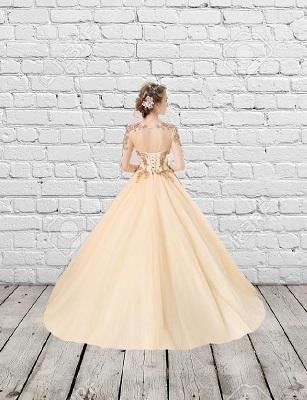 G147, Golden Ball Gown, Size (XS-30 to L-38)