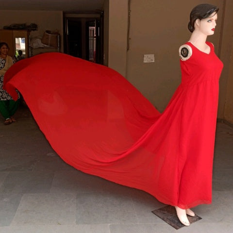 G700, Red Long Trail Maternity Shoot Gown, Size: All, Color: All
